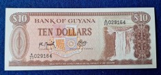 Bancnota Africa Guyana 10 Dollari - serie A23 - UNC - 029164, Superba