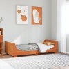 VidaXL Cadru pat fără saltea, maro ceruit, 90x190 cm, lemn masiv pin 850790