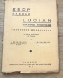 Z.CRT Interbelica -Esop - Fabule traducere din Greaca , 1935