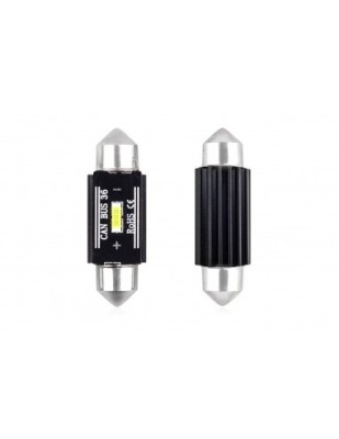 Set 2 bec led auto C5W Canbus cu 1Smd UltraBright 31mm 12/24v foto