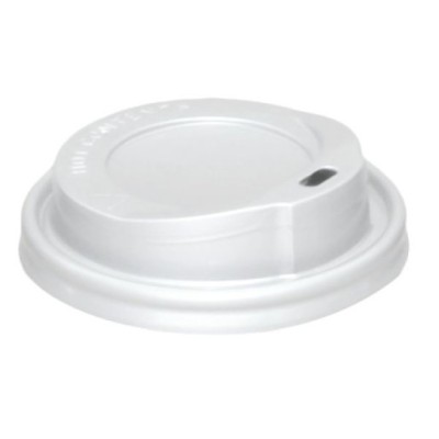 Capace plastic pentru pahare carton 6oz si 7oz, 100buc foto