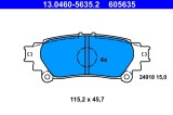 ATE 13.0460-5635.2 set placute frana,frana disc