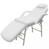 Gossi scaun tratament facial, piele artificiala, 185x78x76 cm, alb