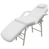 Cumpara ieftin Scaun tratament facial, piele artificială, 185x78x76 cm, alb