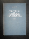 B. Menkes - Cercetari de embriologie experimentala volumul 1