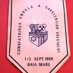 Fanion - Consfatuirea Anuala a Cavalerilor Voleiului (Baia-Mare 1/3.09.1988)