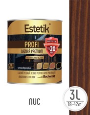 Lazura lemn Estetik Profi 3l nuc &ndash; protectie avansata UV