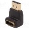 Cablu {{Tip cablu de conectare}}, HDMI mufa, HDMI soclu 90&deg;, {{Lungime cablu}}, {{Culoare izola&amp;#355;ie}}, QOLTEC - 50513