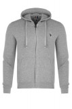 Hanorac barbati US Polo Assn. Hoodie FZ Gri, U.S. Polo Assn.