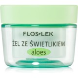 FlosLek Laboratorium Eye Care Gel pentru jurul ochilor cu un luminator și aloe vera 10 g