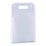 Suport Vertical pentru Hartii A4, Flippy, Suport Portabil pentru Hartie A4 cu Maner, PP, pentru Depozitare Hartii si Documente, 37x24.3 cm Alb