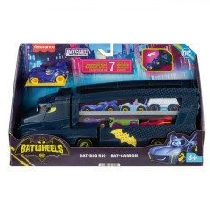 Set Jucărie Camion cu Vehicul, Mattel Batwheels, Multicolor, V&acirc;rstă 3+ Ani