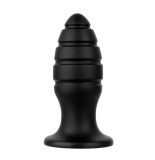Dop Anal BUTTR Aftershock Huge Explosive, PVC, Negru, 23 cm