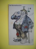 HOPCT 510 D -CAVALERUL..AFUMAT .!!!- IN 1920 AUSTRIA -CARICATURA VECHE-EUROPA --CIRCULATA