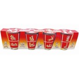Diablo Picante-Set 4 Shoturi Kamasutra din Sticlă
