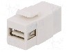 Conector {{Tip conector}}, clichet, pt. montare pe panou, LOGILINK - NK0017