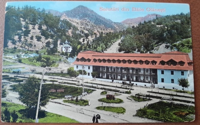 Carte postala, Baile Olanesti, 1912
