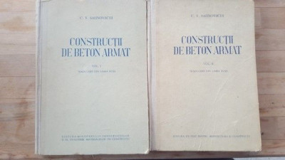 Construtii de beton armat vol.1-2- C.V.Sahnovschi foto