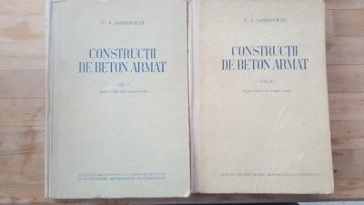 Construtii de beton armat vol.1-2- C.V.Sahnovschi foto