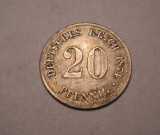 Germania 20 Pfennig 1874 D Piesa Frumoasa, Europa