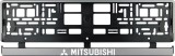 Cumpara ieftin Set 2 bucati, suport numar inmatriculare argintiu Mitsubishi II, Autohelix MSA