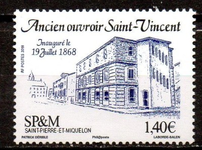 St. Pierre &amp;amp; Miquelon 2018, Arhitectura, serie neuzata, MNH foto