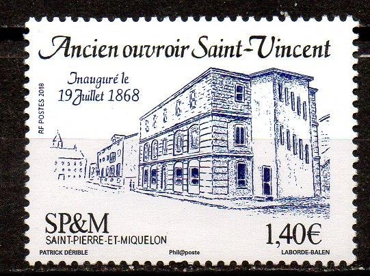 St. Pierre &amp; Miquelon 2018, Arhitectura, serie neuzata, MNH
