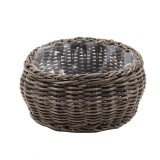 Cos pentru flori 6647410W, polietilena, natur, 28 x 12 cm