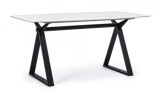 Masa blat sticla Paloma 160x90x76 cm
