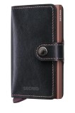 Secrid portofel de piele MIRUM culoarea negru