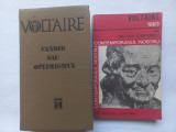VOLTAIRE- CANDID SAU OPTIMISMUL+ VOLTAIRE 1983- SILVIAN IOSIFESCU, PACHET 2 VOL.