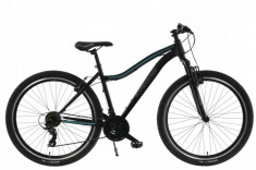 Bicicleta MTB Kands&amp;reg; Energy 500 Dama Roata 27,5&amp;#039;&amp;#039;, Negru/Verde - 18 inch - 166 cm - 188 cm inaltime foto