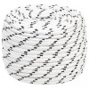 Franghie impletita pentru barca, alb, 14 mm x 25 m, poliester