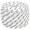 Franghie impletita pentru barca, alb, 14 mm x 25 m, poliester