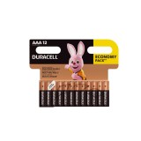 Set 12 baterii alcaline Duracell Basic LR03 AAA