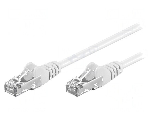 Cablul de rețea F/UTP 5e litat CCA PVC alb 1,5m 26AWG