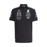 Mercedes AMG Petronas tricou polo black official Teamline Replica F1 Team 2025 - M