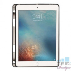 Husa iPad Air 2 Cu Suport Stilou Tactil TPU Neagra foto