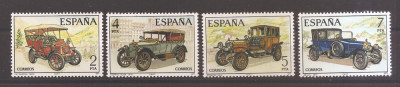 Spania 1977 - Mașini spaniole de epocă, MNH foto