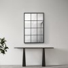 Oglinda de perete, en.casa, Cupello, 90 x 60 cm, mdf, negru mat, dreptunghiulara HausGarden Leisure, [en.casa]