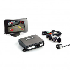 Senzori parcare spate SteelMate cu camera video 4 senzori + camera in bara + display TFT Kft Auto foto