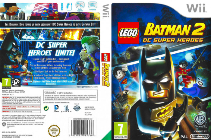 Joc Nintendo Wii Lego BATMAN 2 DC Super Heroes Wii classic, Wii mini,Wii U