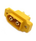 Soclu alimentare DC XT60 tata 2pini lipire montare pe panou 30A 500V