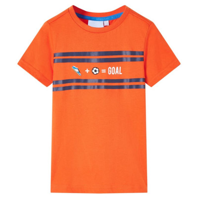 Tricou pentru copii, portocaliu &amp;icirc;nchis, 140 foto