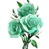 Cumpara ieftin Sticker decorativ Trandafir, Verde, 81 cm, 7952ST, Oem