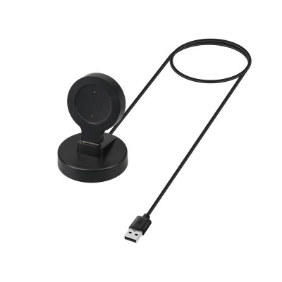 Docking stand kwmobile pentru Xiaomi Mi Watch S1 Active/Watch Color Sport, Plastic, Negru, 60121.01 foto
