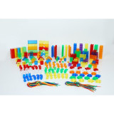 Set de forme colorate transparente pentru copii mici, 634 bucati