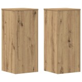 Cumpara ieftin Suporturi de plante, 2 buc., stejar artizanal, 30x30x70cm, lemn