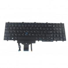 Tastatura laptop second hand Dell Latitude E5550 E5570 5580 / Precision 15 3510 / 7510 Backlit cu Rama DPN 0383D7 Layout US foto