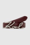 Karl Lagerfeld curea K/SIGNATURE femei, culoarea maro, A1W33205